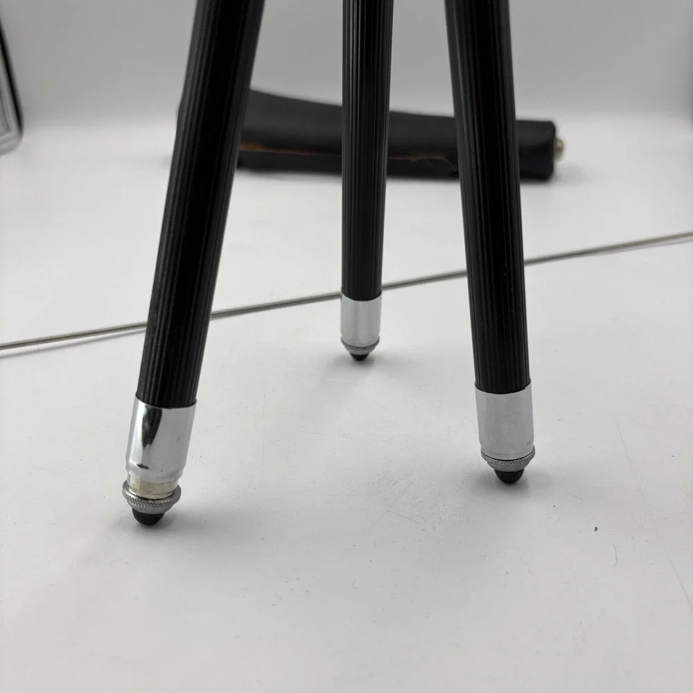 Vintage Telesar ZOMEi M7 Table Top‎ Mini Tripod Pan Tilt Head Black Case Camera